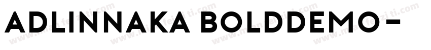adlinnaka bolddemo字体转换